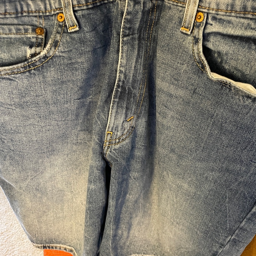 Levi's Blue Denim Jeans with Tan Label